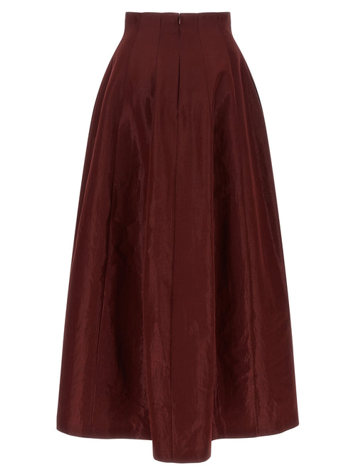 Alberta Ferretti Red Triacetate Mini Skirt