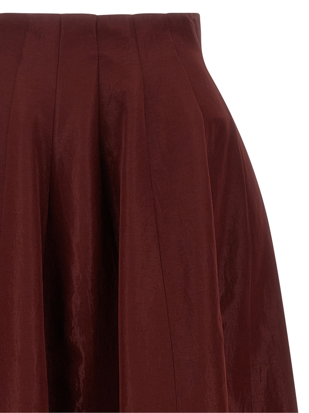 Alberta Ferretti Red Triacetate Mini Skirt