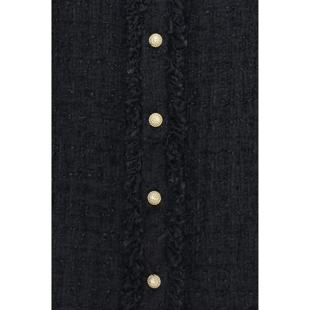 Balmain Black Polyamide Pattern Shirt