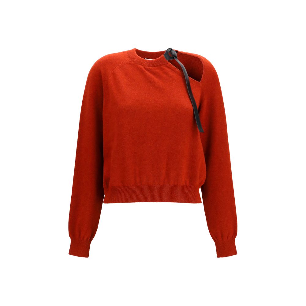 Ferragamo Red Wool Oves Aries Sweatshirt