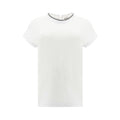 Brunello Cucinelli White Elastane T-Shirt