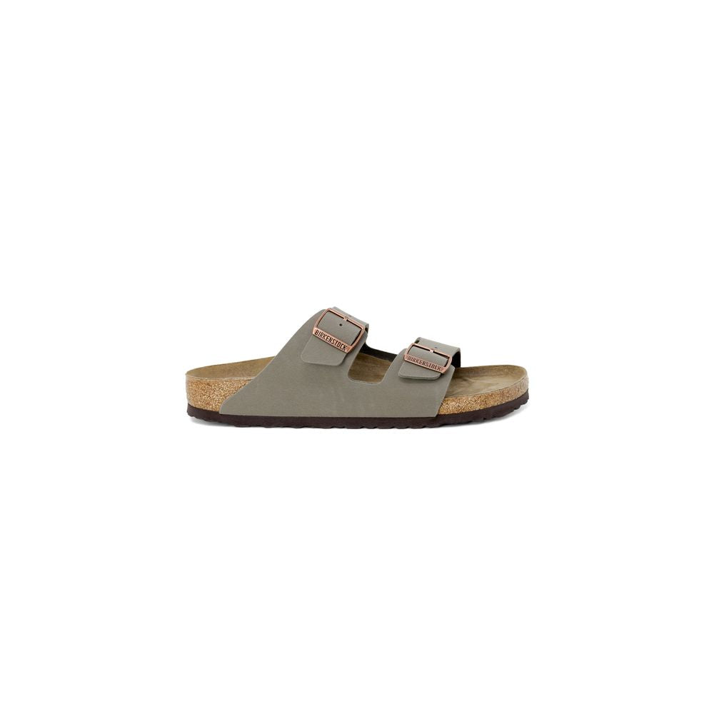 Birkenstock Gray Synthetic Flat Sandals