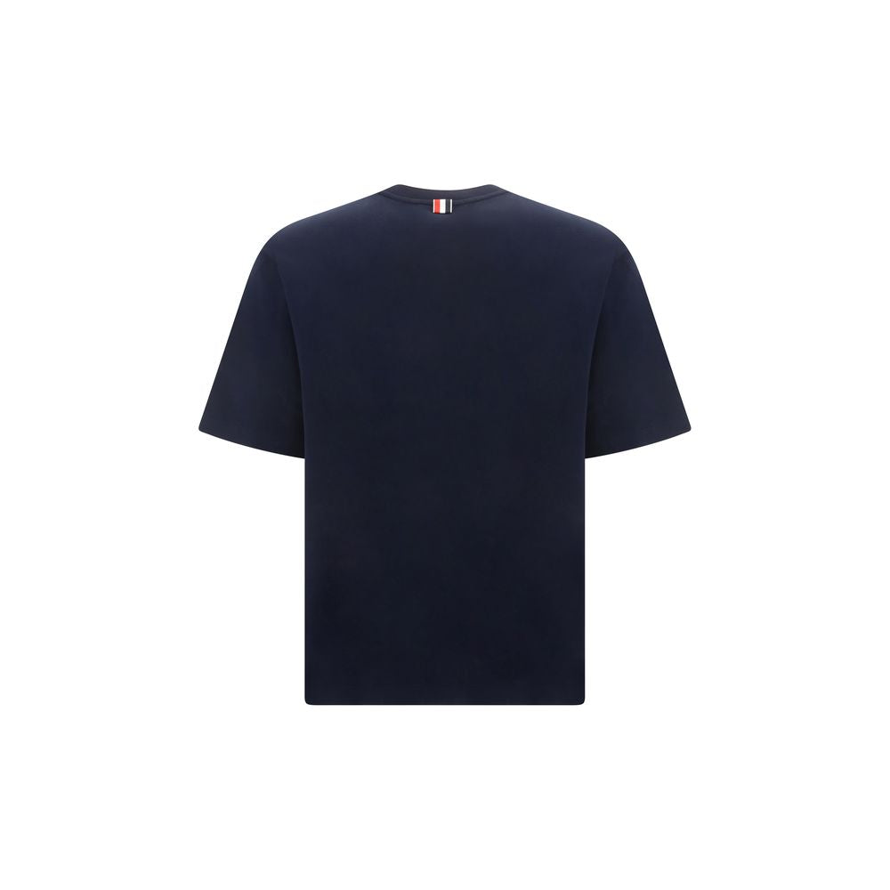 Thom Browne Blue Cotton T-Shirt