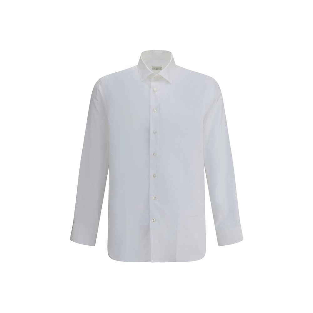 Etro White Cotton Dress Shirt
