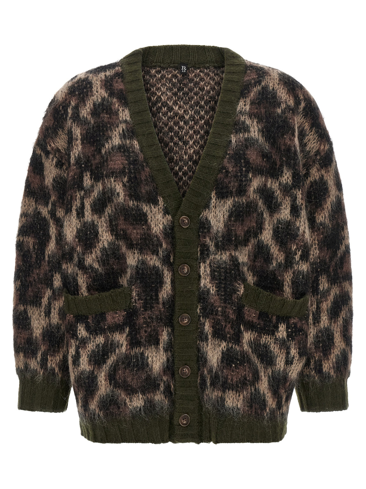 R13 Brown Nylon Cardigan