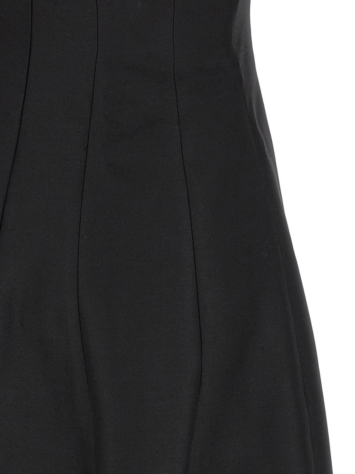 Khaite Black Wool Long Dress