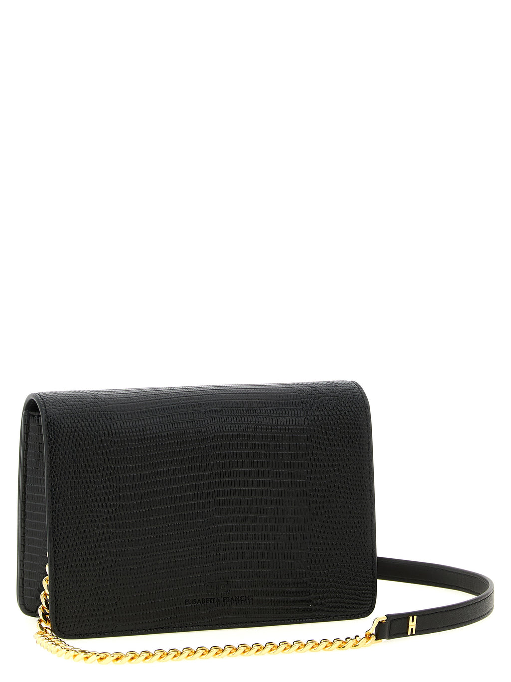 Elisabetta Franchi Black Polyester Crossbody Bag