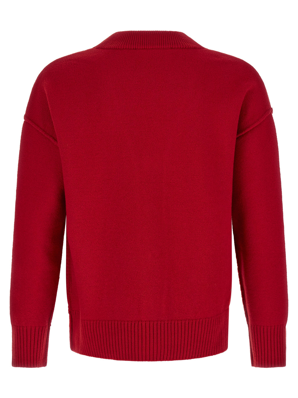 Ami Paris Red Wool Cardigan