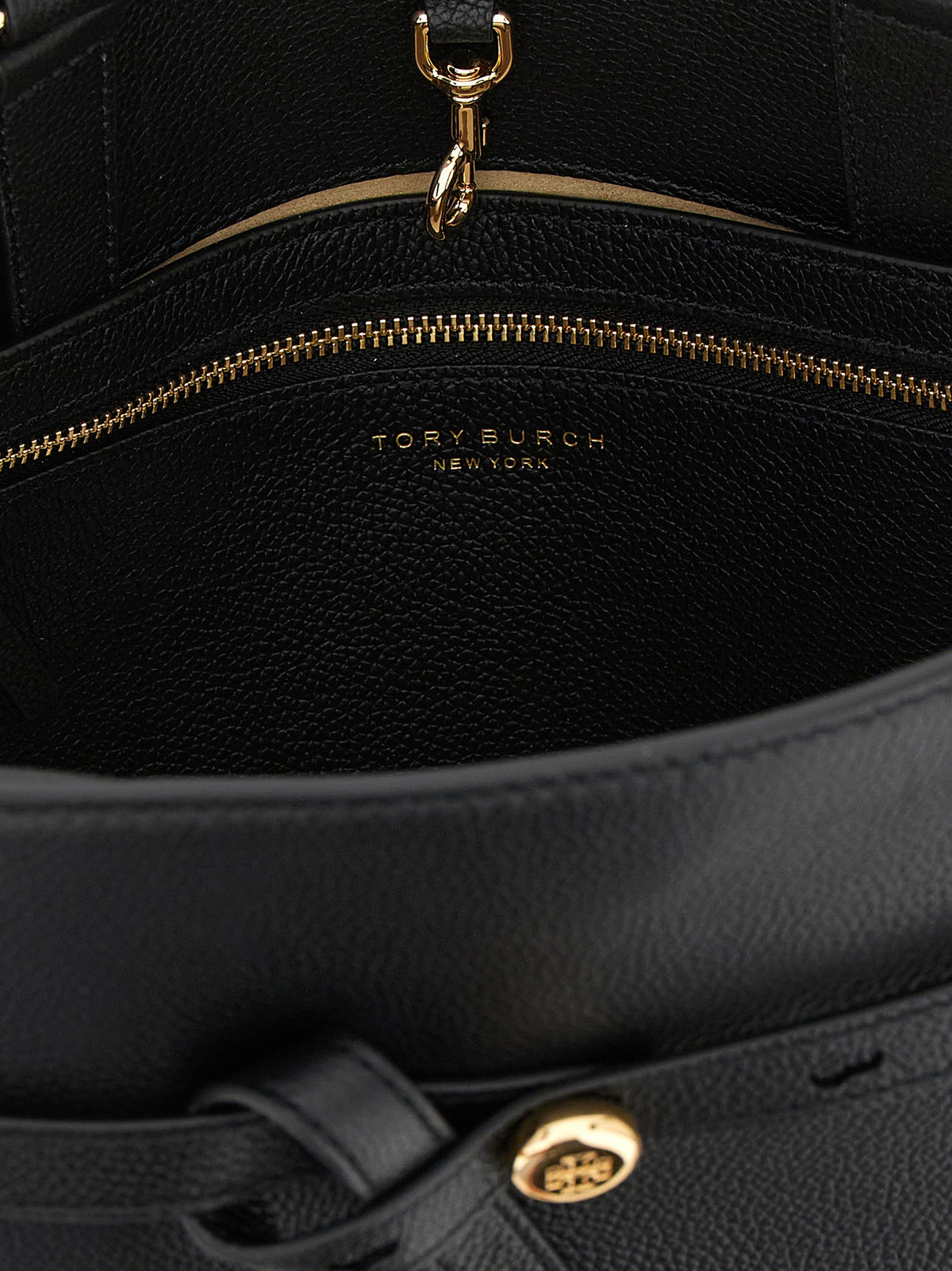 Tory Burch Black Cowhide Handbag