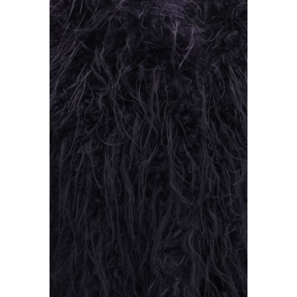 Forte_Forte Blue Polyester Sleeveless Jacket
