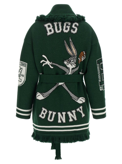 Alanui Bicolor Virgin Wool Cardigan