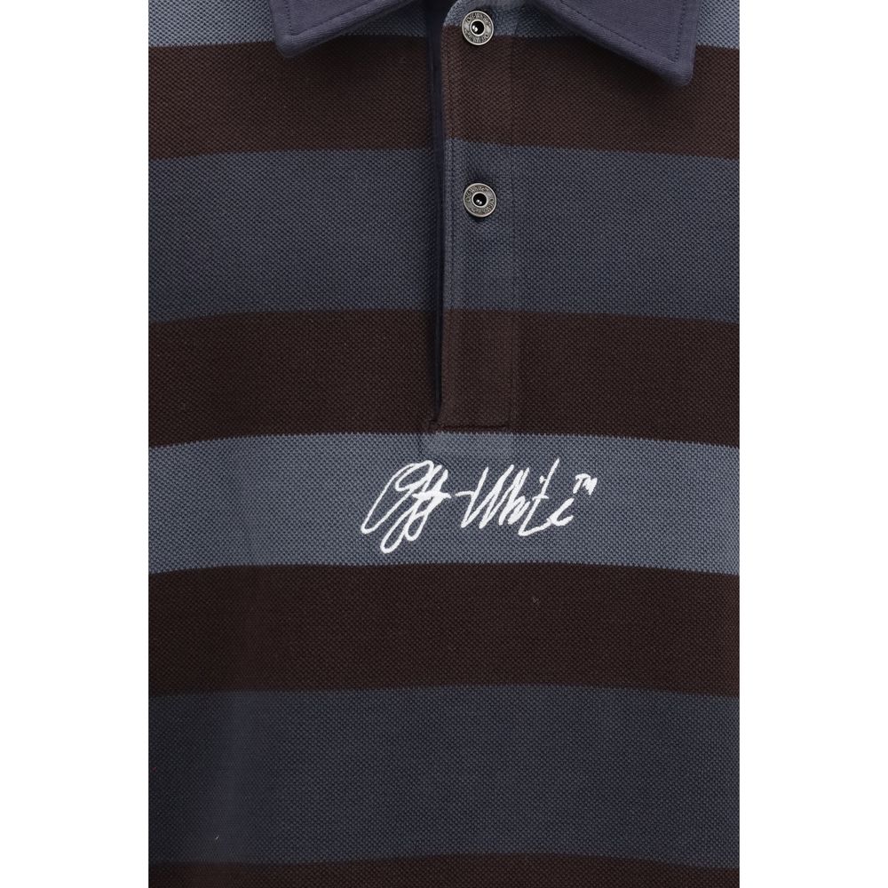 Off-White Multicolor Cotton Polo Shirt