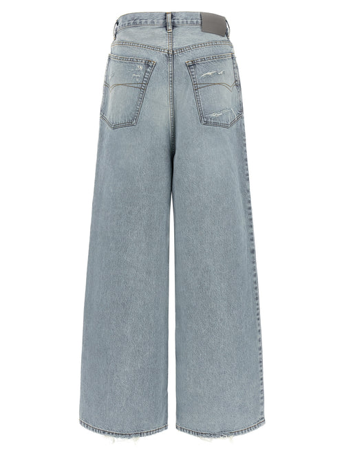 Balenciaga Blue Cotton Relaxed Fit Jeans