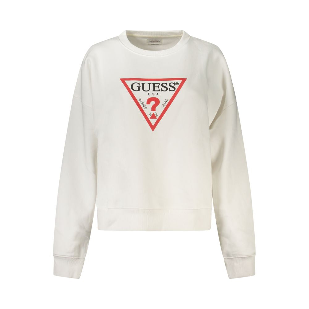 Guess Jeans Bianco Cotton Women Sweatshirt