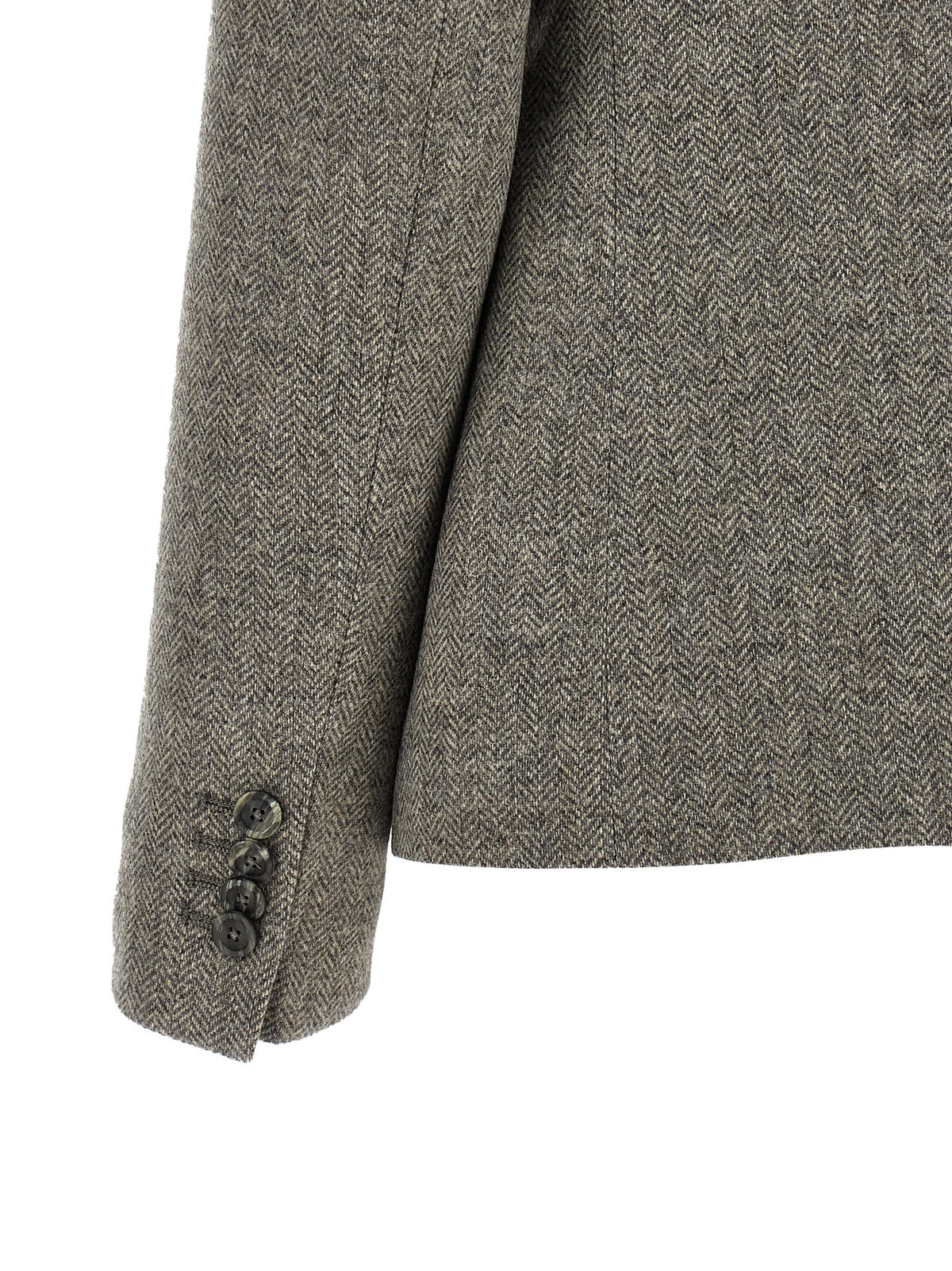 Tagliatore Gray Virgin Wool Blazer