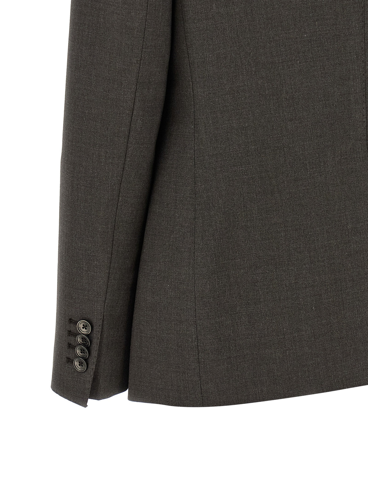 Tagliatore Gray Virgin Wool Two-Piece Suit
