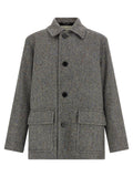 Dries Van Noten Gray Wool Coat