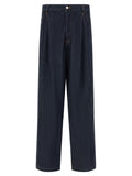 Dries Van Noten Blue Cotton Jeans Denim