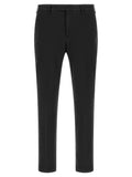 PT Torino Black Cotton Casual Pants