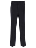 PT Torino Black Virgin Wool Casual Pants