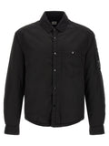 C.P. Company Black Polyamide Full-Length Jacket