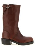 Dries Van Noten Brown Bovine Leather Over The Knee