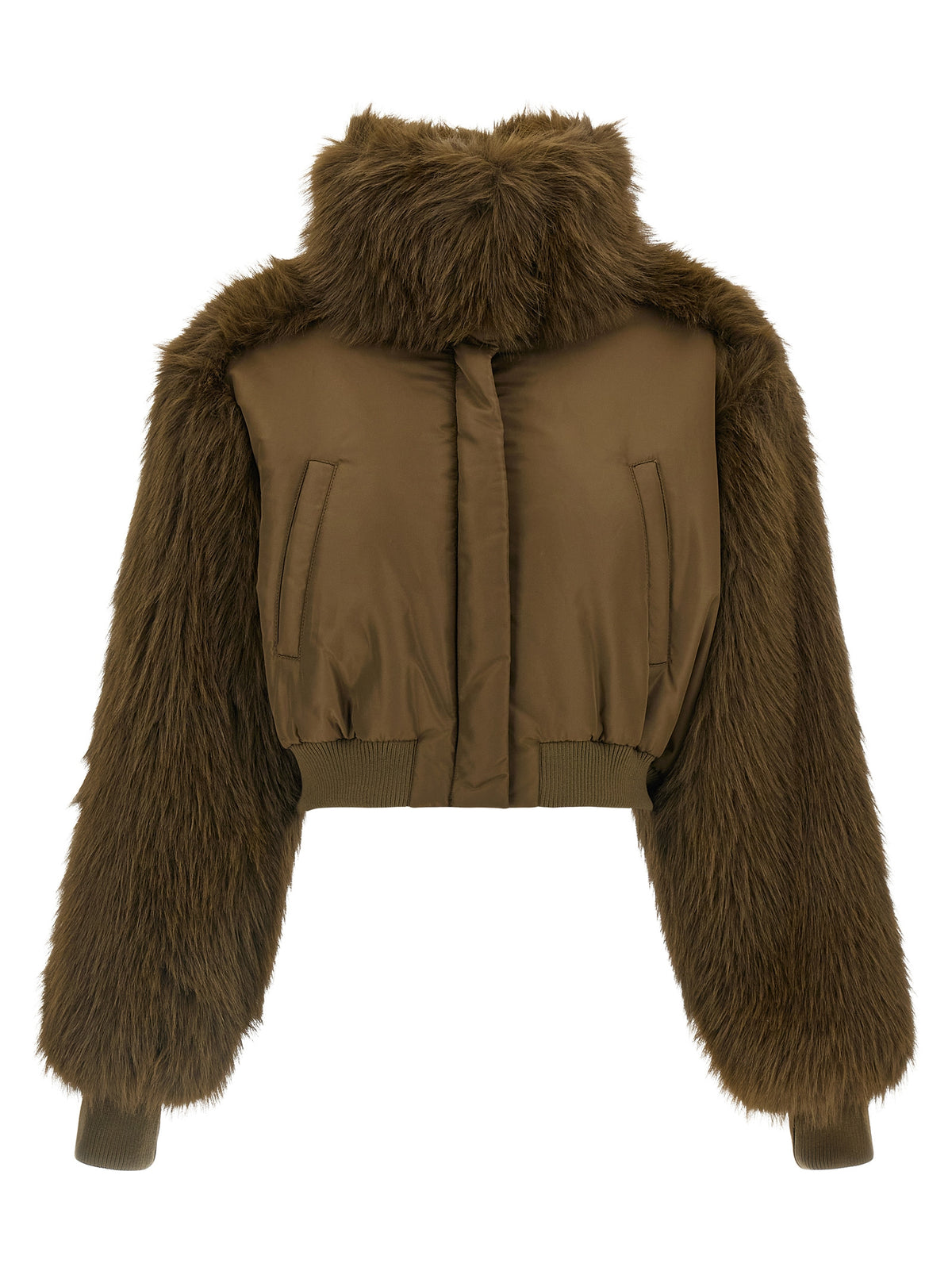 Fabiana Filippi Bicolor Virgin Wool Full-Length Jacket