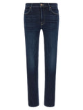 Mother Denim Blue Cotton Straight-Leg Jeans