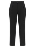 Incotex Black Polyester Dress Pants