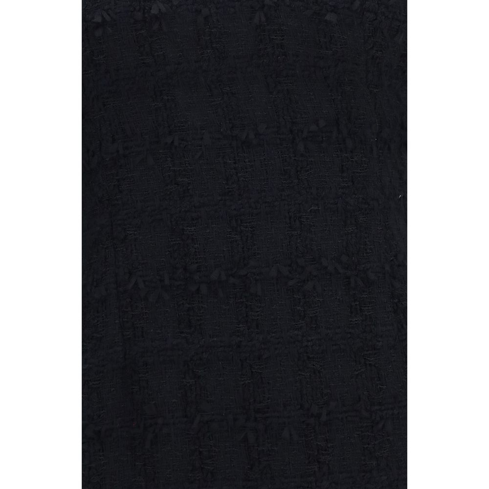Alessandra Rich Black Cotton Casual Dress
