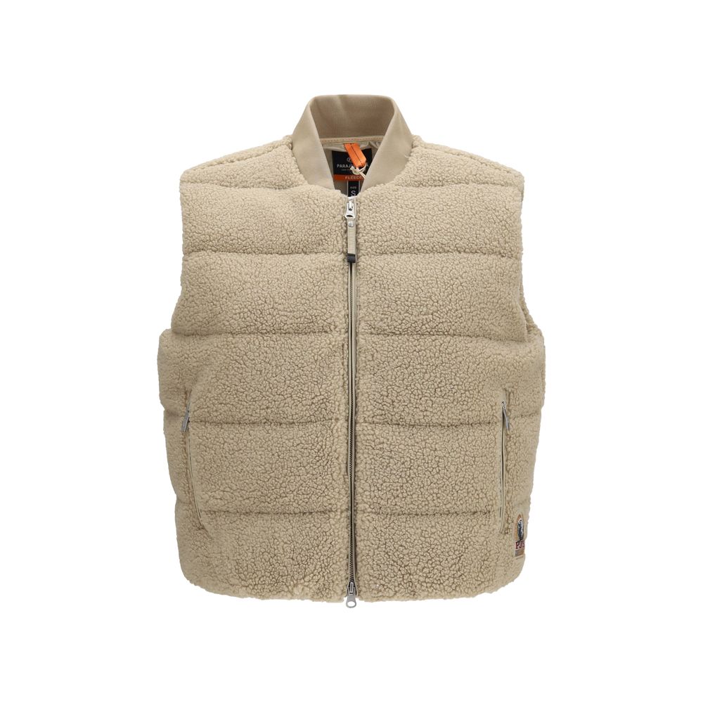 Parajumpers Beige Goose Down Sleeveless Jacket