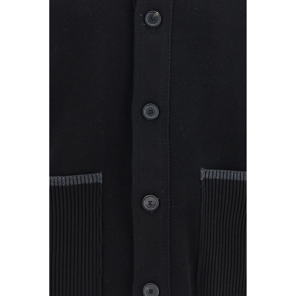 Thom Browne Black Wool Oves Aries Biker Jacket