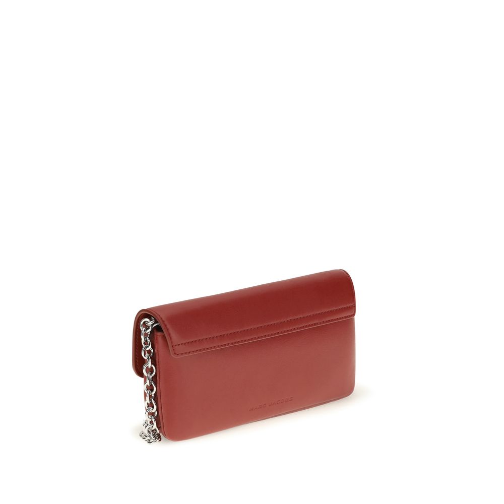 Marc Jacobs Red Calf Leather Bos Taurus Wallet