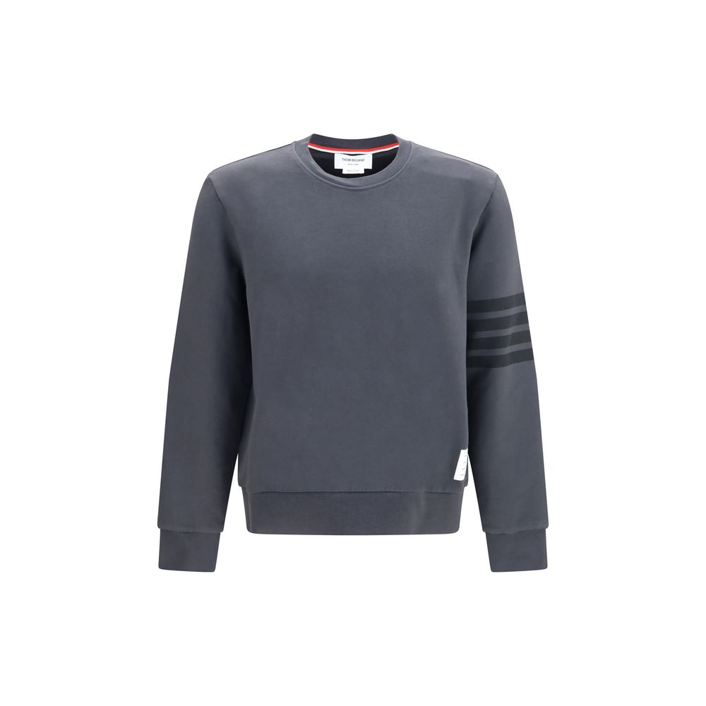 Thom Browne Gray Cotton Sweatshirt
