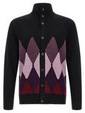 Ballantyne Black Cashmere Cardigan