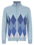 Ballantyne Blue Cashmere Cardigan