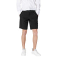 Armani Exchange Black Polyamide Bermuda Shorts