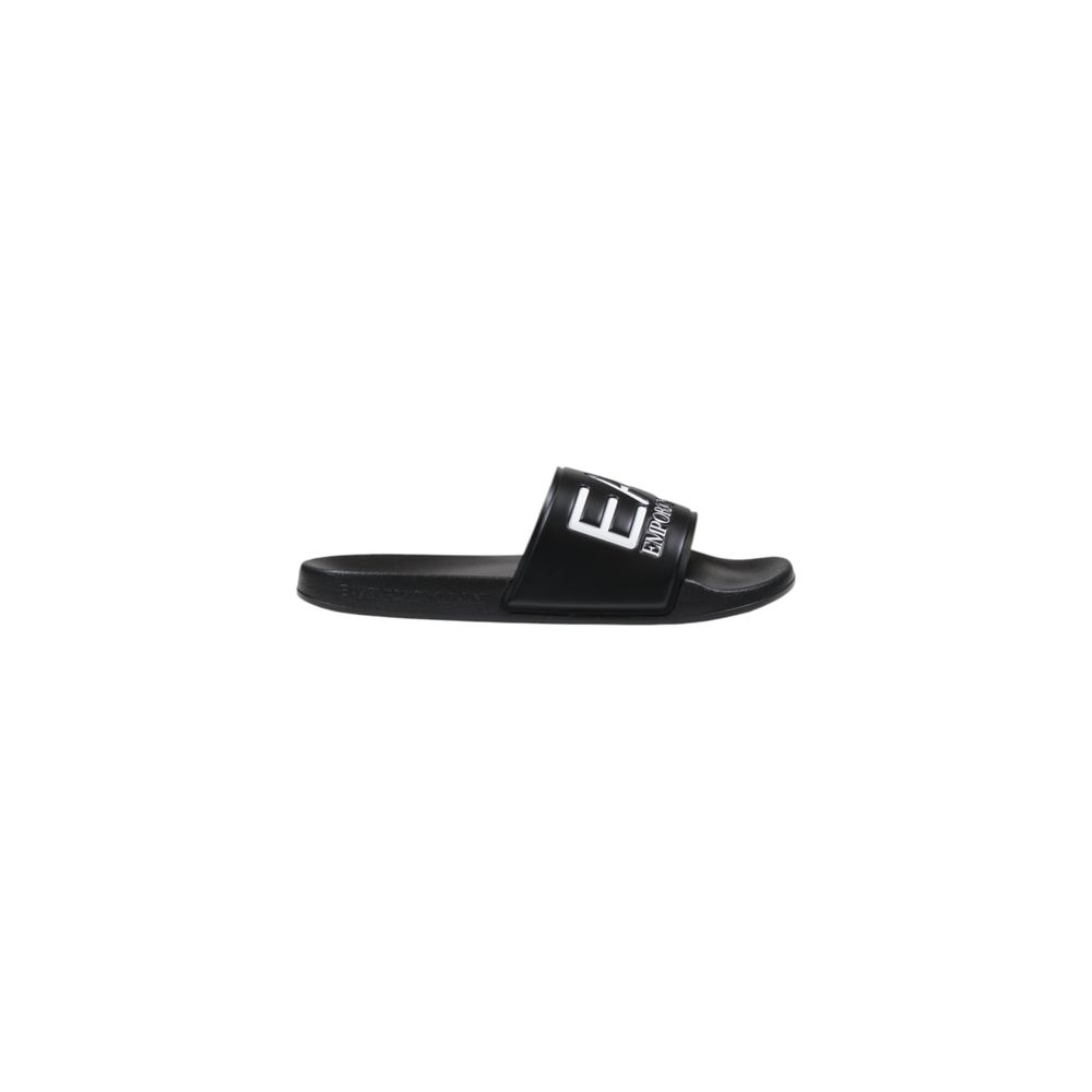 EA7 Emporio Armani Black And White Pvc Slippers