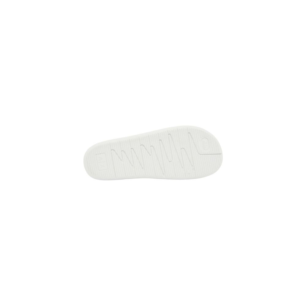 Armani Exchange Black And White EVA Slippers