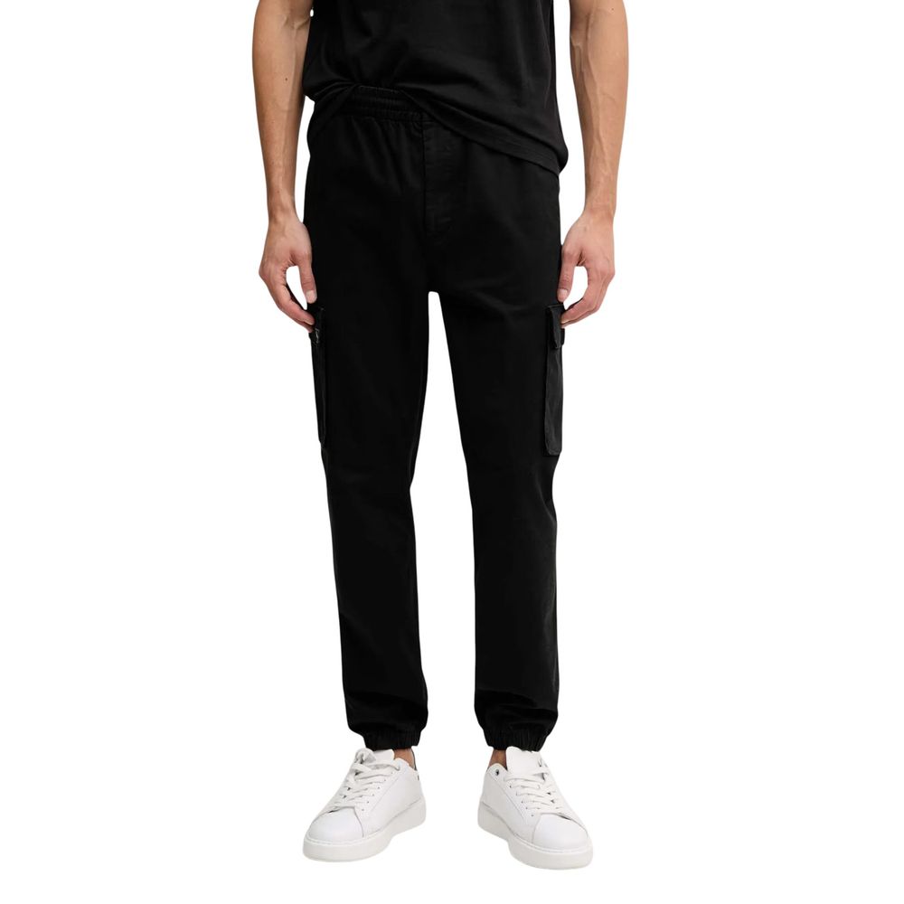 Calvin Klein Jeans Black Cotton Cargo Pants