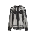 Ermanno Scervino Black Silk Shirt