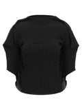 Issey Miyake Black Polyester T-Shirt