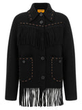Guest in Residence Black Wool Full-Length Jacket
