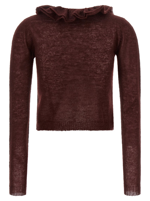 Alberta Ferretti Bordeaux Polyamide Cardigan