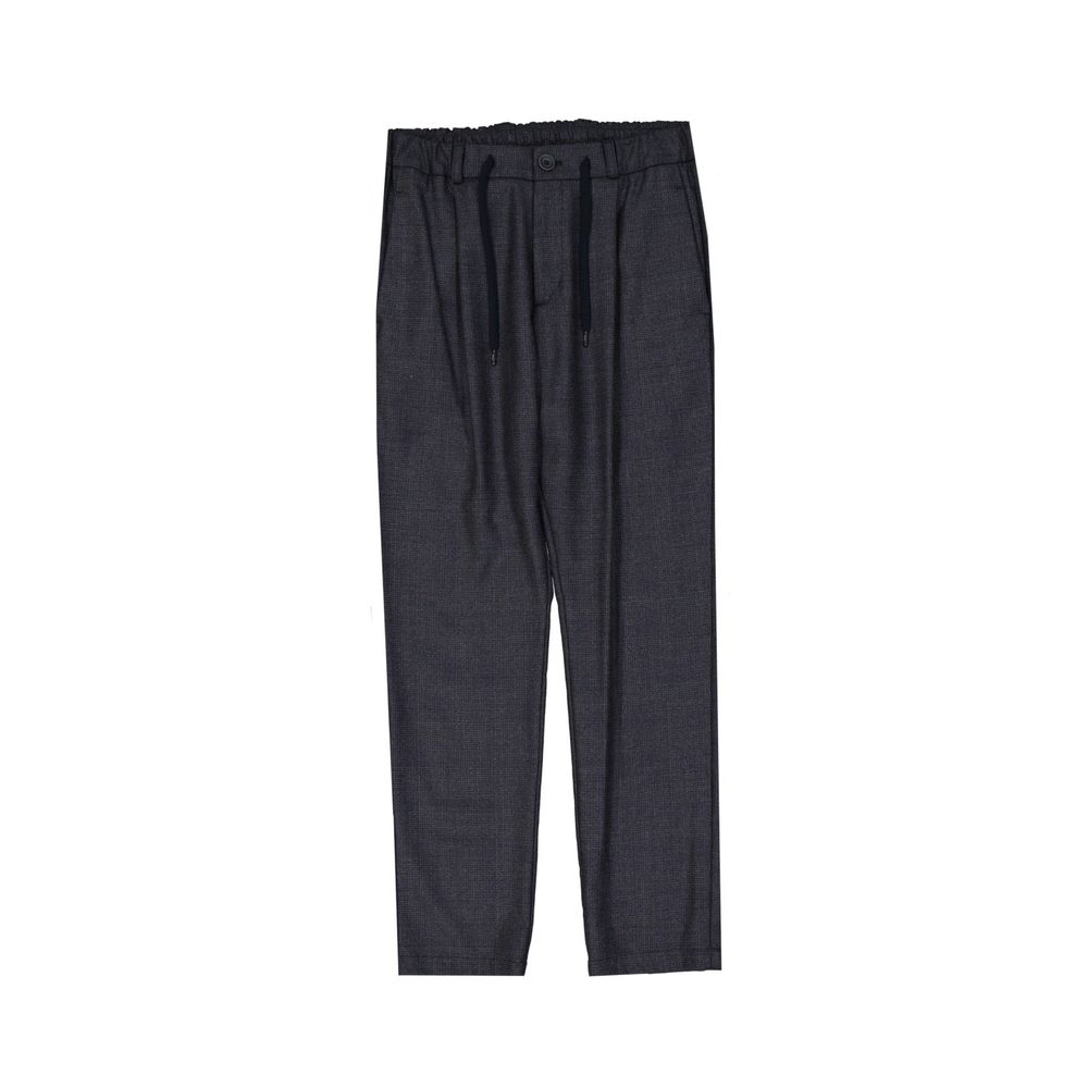 Herno Gray Virgin Wool Casual Pants