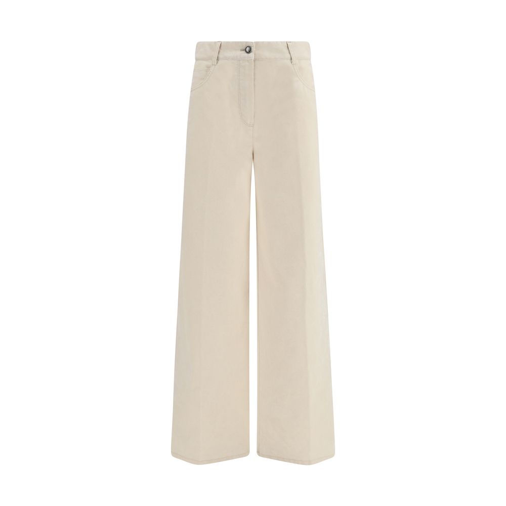 Forte_Forte White Cotton Jeans Denim