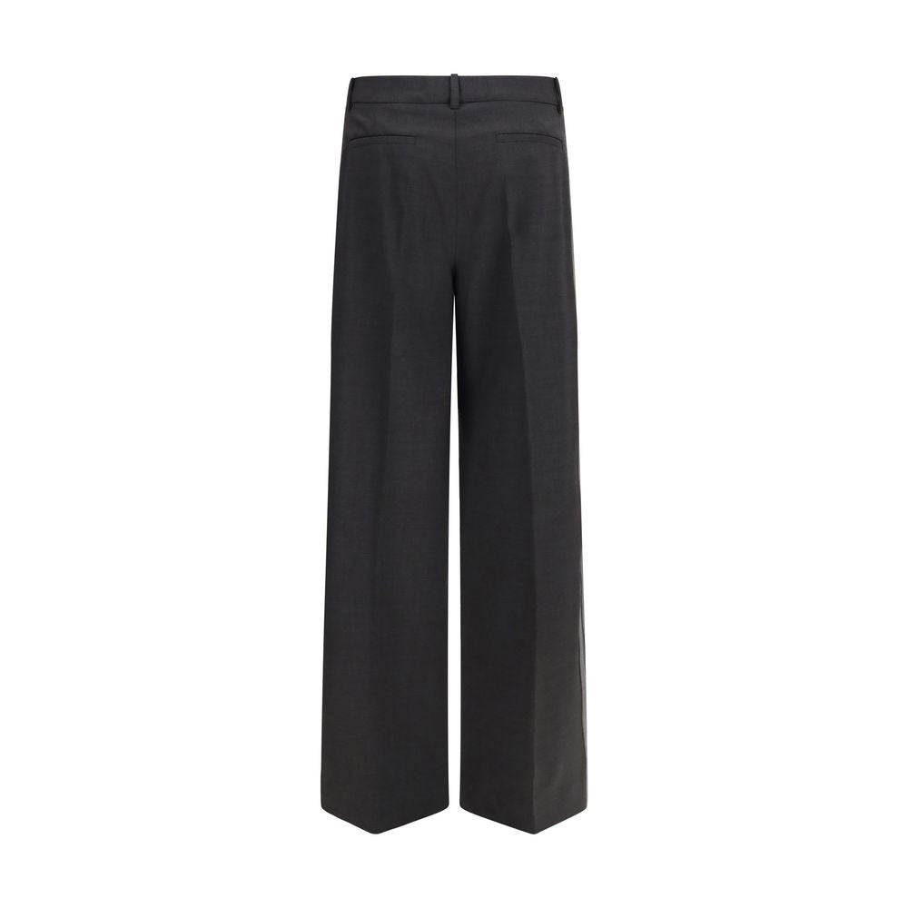 P.A.R.O.S.H. Brown Wool Oves Aries Casual Pants
