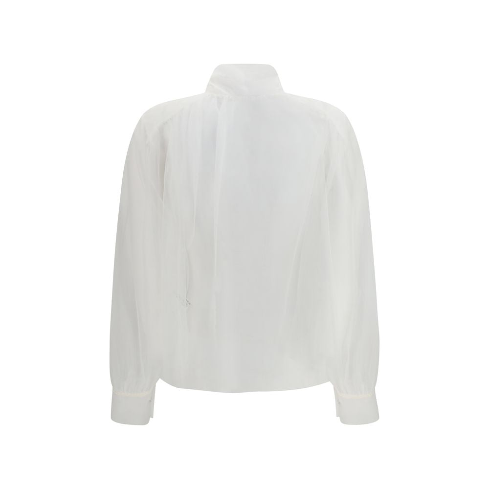 Forte_Forte White Polyester Blouse