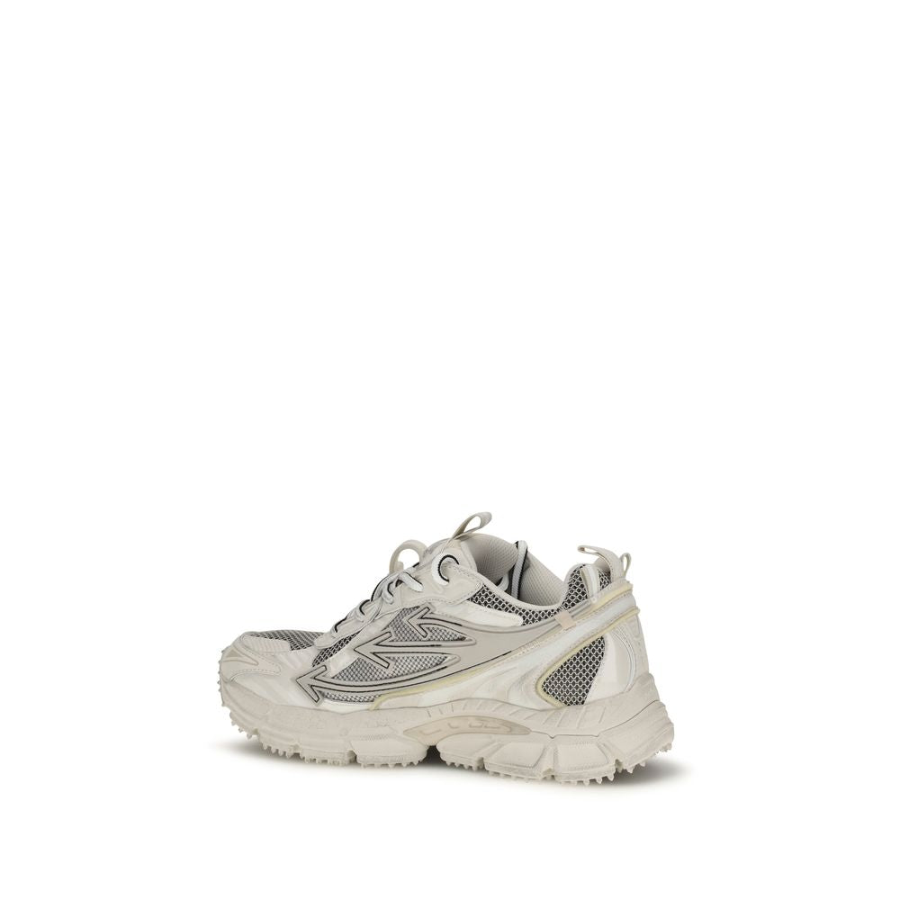 Off-White Beige Polyethylene Athletic Sneakers