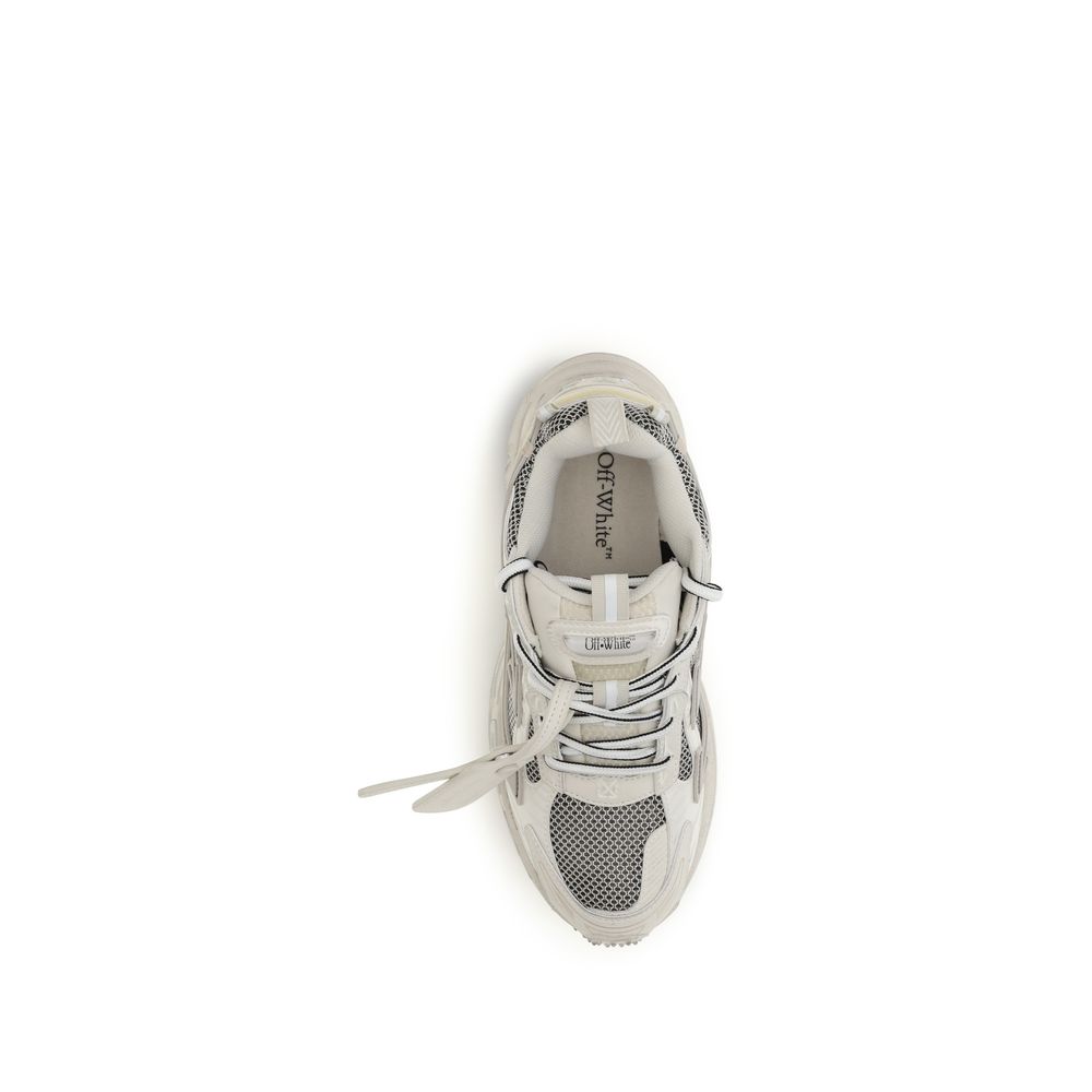 Off-White Beige Polyethylene Athletic Sneakers
